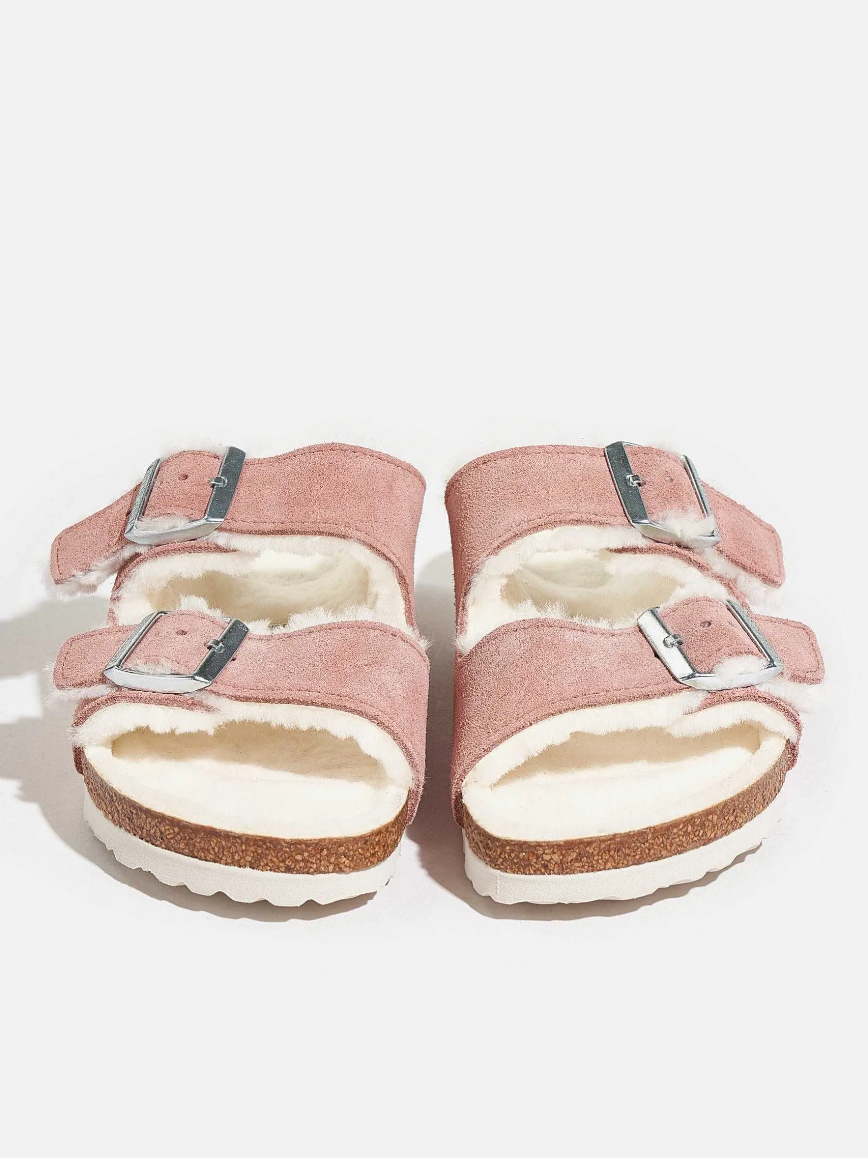 Birkenstock | Arizona Shearling Suede Slippers For Women