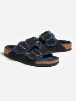 Birkenstock | Arizona Shearling Suede Slippers