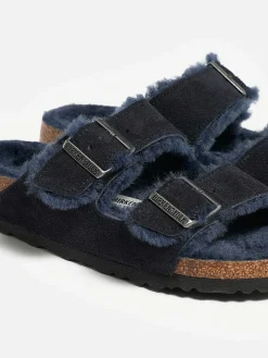 Birkenstock | Arizona Shearling Suede Slippers