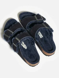 Birkenstock | Arizona Shearling Suede Slippers
