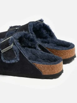 Birkenstock | Arizona Shearling Suede Slippers
