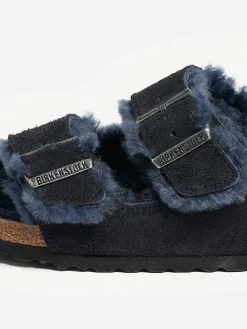 Birkenstock | Arizona Shearling Suede Slippers