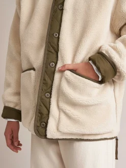 Taion | Reversible Military Crewneck Down Jacket